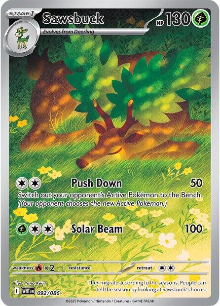 Sawsbuck (092/086) [Scarlet & Violet: White Flare] | Gear Gaming Bentonville
