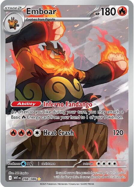 Emboar (098/086) [Scarlet & Violet: White Flare] | Gear Gaming Bentonville