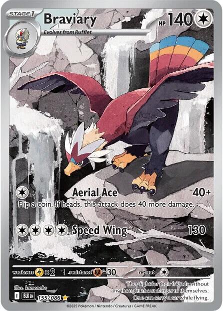 Braviary (155/086) [Scarlet & Violet: Black Bolt] | Gear Gaming Bentonville