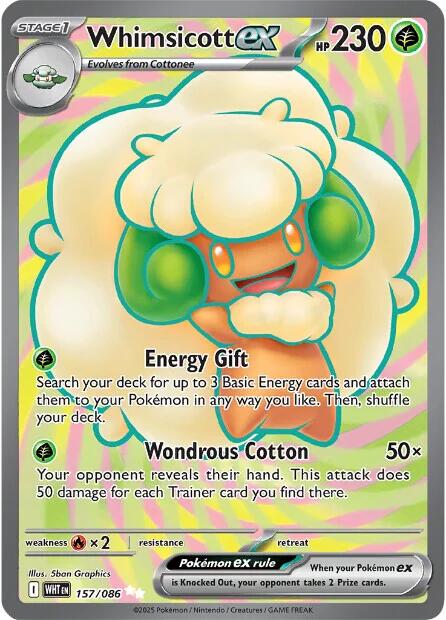 Whimsicott ex (157/086) [Scarlet & Violet: White Flare] | Gear Gaming Bentonville