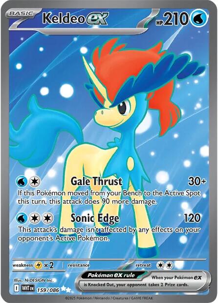 Keldeo ex (159/086) [Scarlet & Violet: White Flare] | Gear Gaming Bentonville