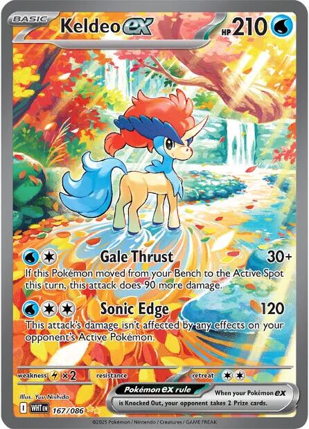 Keldeo ex (167/086) [Scarlet & Violet: White Flare] | Gear Gaming Bentonville