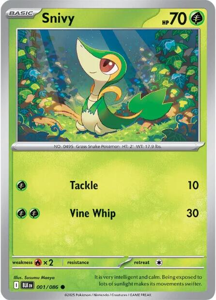 Snivy (001/086) [Scarlet & Violet: Black Bolt] | Gear Gaming Bentonville