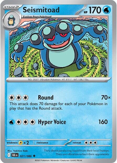 Seismitoad (021/086) [Scarlet & Violet: Black Bolt] | Gear Gaming Bentonville