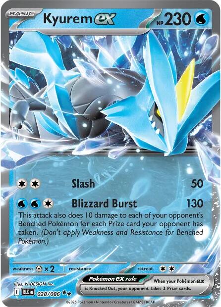 Kyurem ex (028/086) [Scarlet & Violet: Black Bolt] | Gear Gaming Bentonville