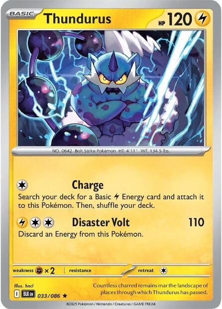 Thundurus (033/086) [Scarlet & Violet: Black Bolt] | Gear Gaming Bentonville