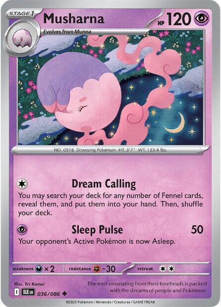 Musharna (036/086) [Scarlet & Violet: Black Bolt] | Gear Gaming Bentonville