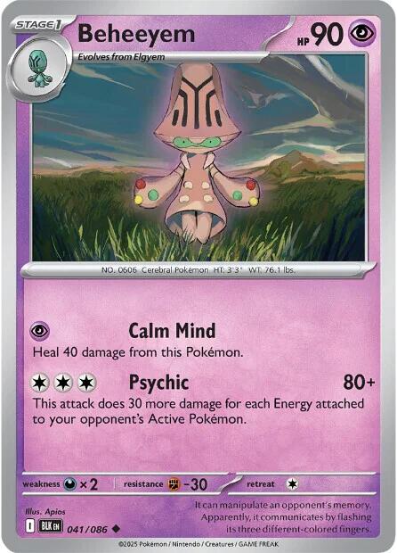 Beheeyem (041/086) [Scarlet & Violet: Black Bolt] | Gear Gaming Bentonville