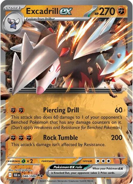 Excadrill ex (046/086) [Scarlet & Violet: Black Bolt] | Gear Gaming Bentonville