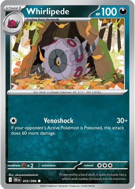 Whirlipede (055/086) [Scarlet & Violet: Black Bolt] | Gear Gaming Bentonville