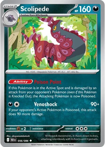 Scolipede (056/086) [Scarlet & Violet: Black Bolt] | Gear Gaming Bentonville