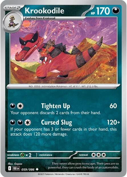 Krookodile (059/086) [Scarlet & Violet: Black Bolt] | Gear Gaming Bentonville