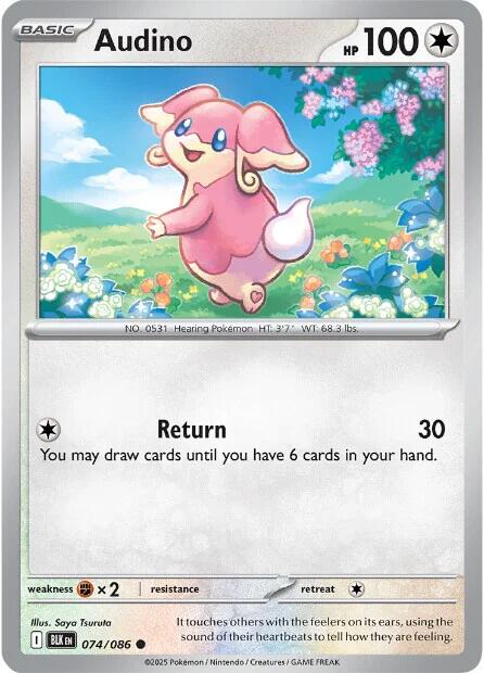Audino (074/086) [Scarlet & Violet: Black Bolt] | Gear Gaming Bentonville