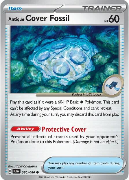 Antique Cover Fossil (080/086) [Scarlet & Violet: Black Bolt] | Gear Gaming Bentonville