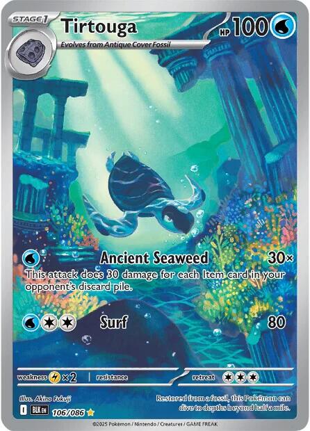 Tirtouga (106/086) [Scarlet & Violet: Black Bolt] | Gear Gaming Bentonville