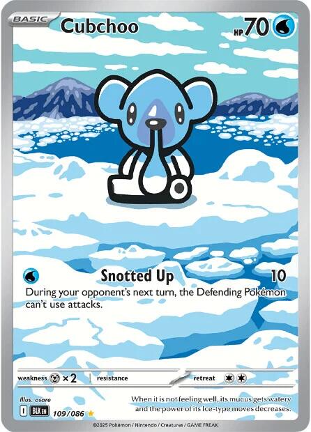 Cubchoo (109/086) [Scarlet & Violet: Black Bolt] | Gear Gaming Bentonville