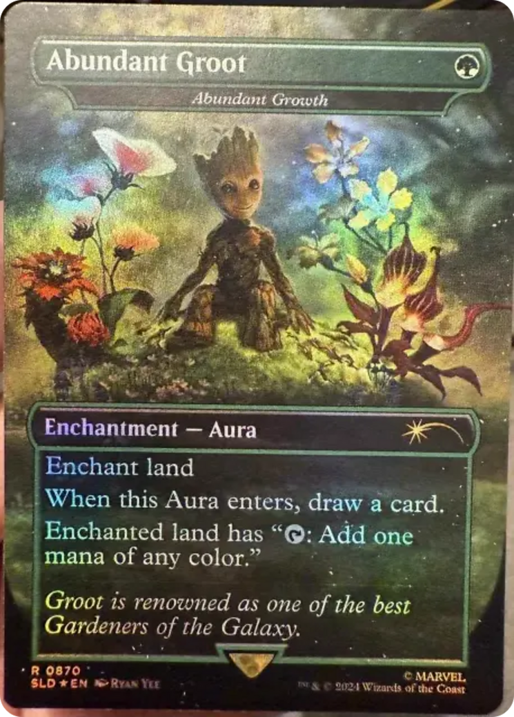 Abundant Groot - Abundant Growth (Rainbow Foil) [Secret Lair Drop Series] | Gear Gaming Bentonville