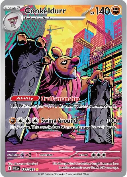 Conkeldurr (127/086) [Scarlet & Violet: Black Bolt] | Gear Gaming Bentonville