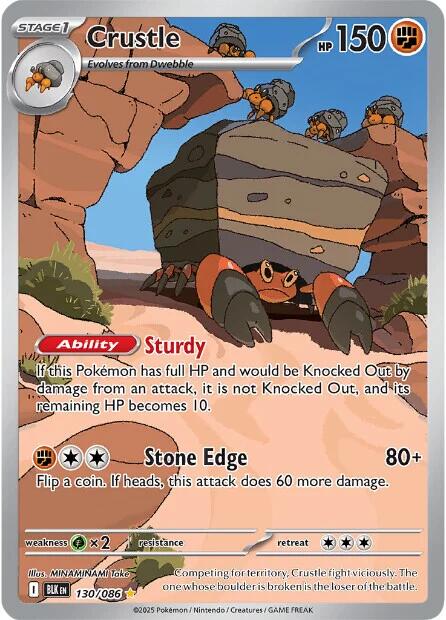 Crustle (130/086) [Scarlet & Violet: Black Bolt] | Gear Gaming Bentonville