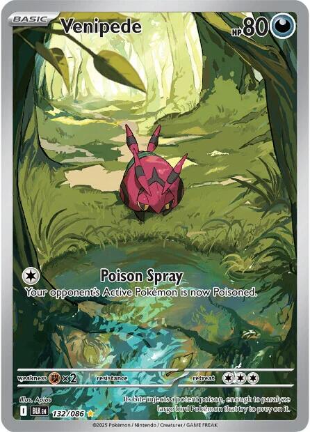 Venipede (132/086) [Scarlet & Violet: Black Bolt] | Gear Gaming Bentonville