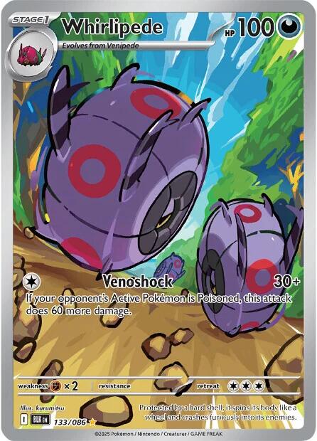 Whirlipede (133/086) [Scarlet & Violet: Black Bolt] | Gear Gaming Bentonville