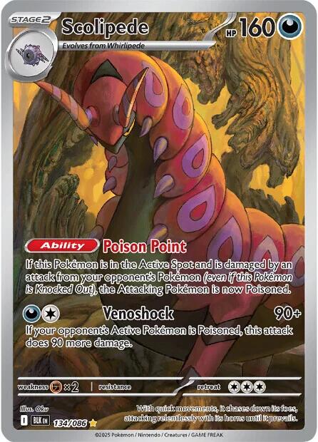 Scolipede (134/086) [Scarlet & Violet: Black Bolt] | Gear Gaming Bentonville
