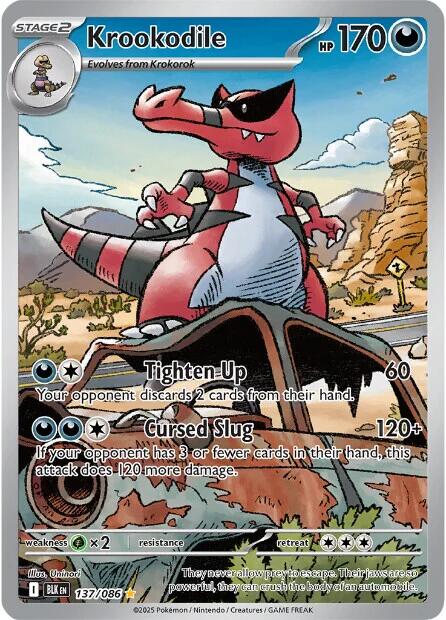 Krookodile (137/086) [Scarlet & Violet: Black Bolt] | Gear Gaming Bentonville