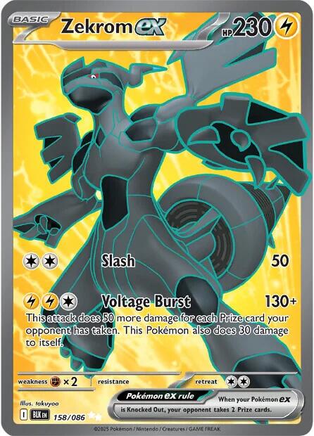 Zekrom ex (158/086) [Scarlet & Violet: Black Bolt] | Gear Gaming Bentonville