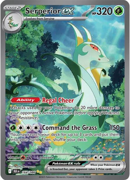 Serperior ex (164/086) [Scarlet & Violet: Black Bolt] | Gear Gaming Bentonville