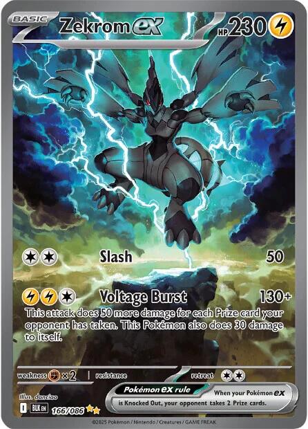 Zekrom ex (166/086) [Scarlet & Violet: Black Bolt] | Gear Gaming Bentonville