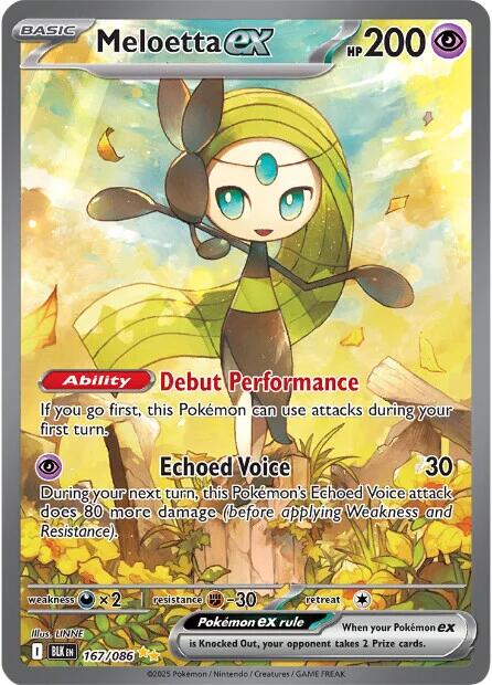 Meloetta ex (167/086) [Scarlet & Violet: Black Bolt] | Gear Gaming Bentonville