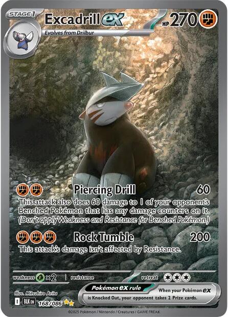 Excadrill ex (168/086) [Scarlet & Violet: Black Bolt] | Gear Gaming Bentonville