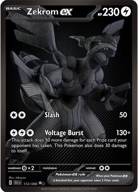 Zekrom ex (172/086) [Scarlet & Violet: Black Bolt] | Gear Gaming Bentonville