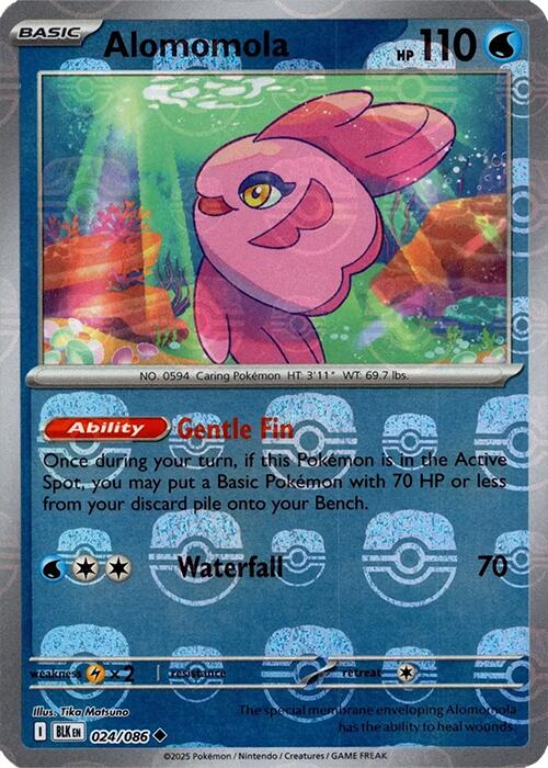 Alomomola (024/086) (Master Ball Pattern) [Scarlet & Violet: Black Bolt] | Gear Gaming Bentonville