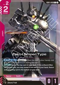 Zaku I Sniper Type (GD01-048) [Newtype Rising] | Gear Gaming Bentonville