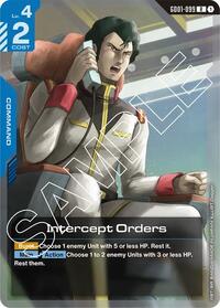 Intercept Orders (GD01-099) [Newtype Rising] | Gear Gaming Bentonville