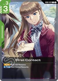First Contact (GD01-107) [Newtype Rising] | Gear Gaming Bentonville
