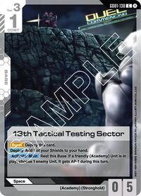 13th Tactical Testing Sector (GD01-130) [Newtype Rising] | Gear Gaming Bentonville