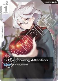 Overflowing Affection (Newtype Challenge 2025 Mission 1) (GD01-118) [Gundam Promotional Cards] | Gear Gaming Bentonville