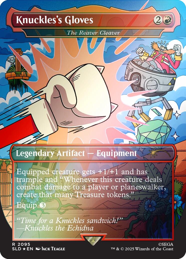 Knuckles's Gloves - The Reaver Cleaver (Rainbow Foil) [Secret Lair Drop Series] | Gear Gaming Bentonville