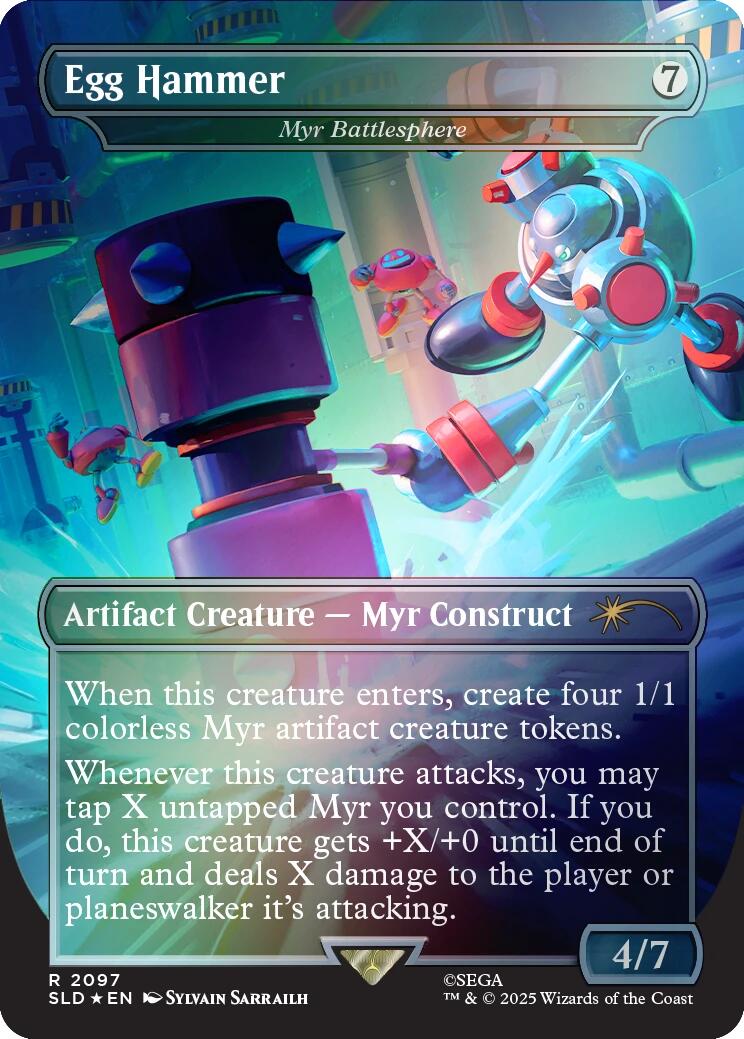 Egg Hammer - Myr Battlesphere (Rainbow Foil) [Secret Lair Drop Series] | Gear Gaming Bentonville