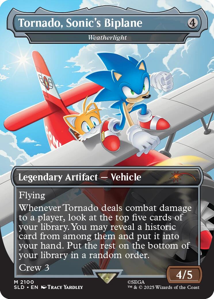Tornado, Sonic's Biplane - Weatherlight [Secret Lair Drop Series] | Gear Gaming Bentonville