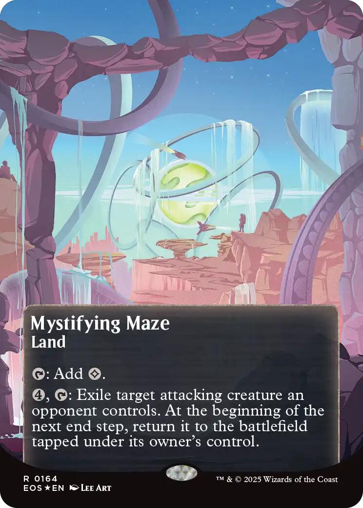 Mystifying Maze (0164) (Borderless) (Galaxy Foil) [Edge of Eternities: Stellar Sights] | Gear Gaming Bentonville