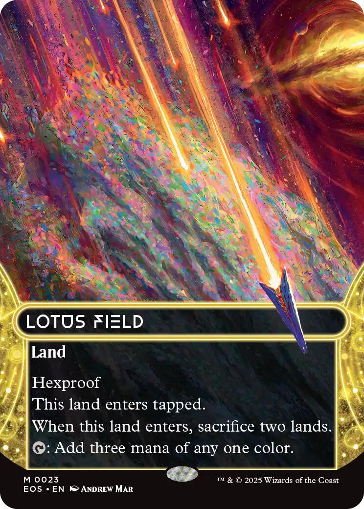 Lotus Field (0023) (Borderless) [Edge of Eternities: Stellar Sights] | Gear Gaming Bentonville