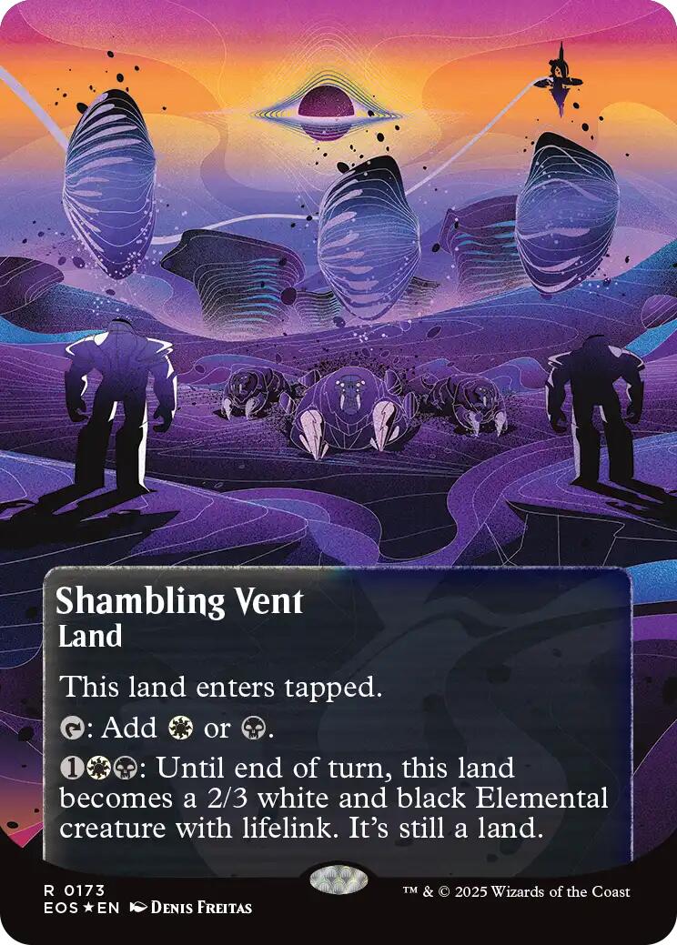 Shambling Vent (0173) (Borderless) (Galaxy Foil) [Edge of Eternities: Stellar Sights] | Gear Gaming Bentonville