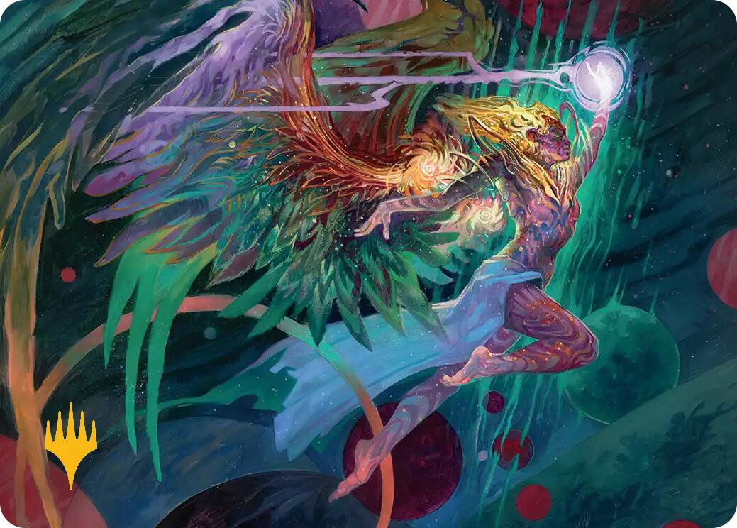 Exalted Sunborn Art Card (Gold-Stamped Signature) [Edge of Eternities Art Series] | Gear Gaming Bentonville