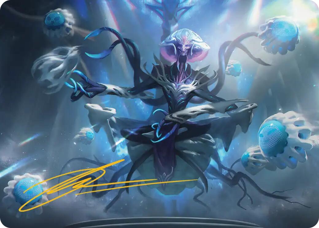 Mm'menon, the Right Hand Art Card (Gold-Stamped Signature) [Edge of Eternities Art Series] | Gear Gaming Bentonville