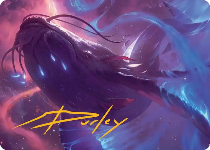 Starbreach Whale Art Card (Gold-Stamped Signature) [Edge of Eternities Art Series] | Gear Gaming Bentonville