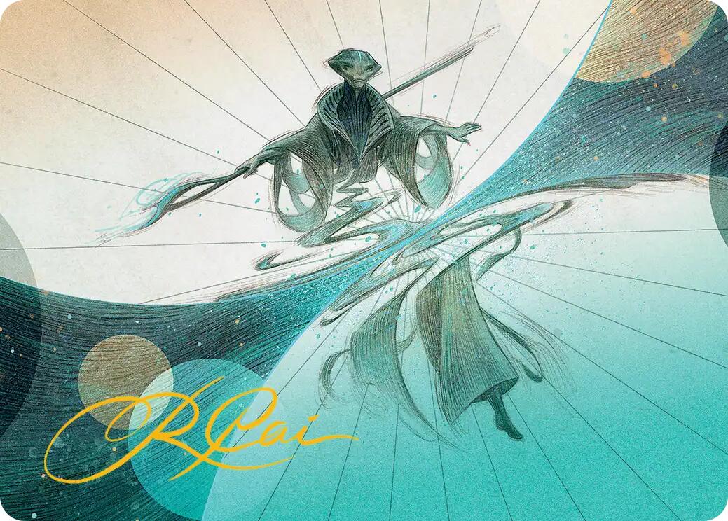 Weftwalking Art Card (Gold-Stamped Signature) [Edge of Eternities Art Series] | Gear Gaming Bentonville