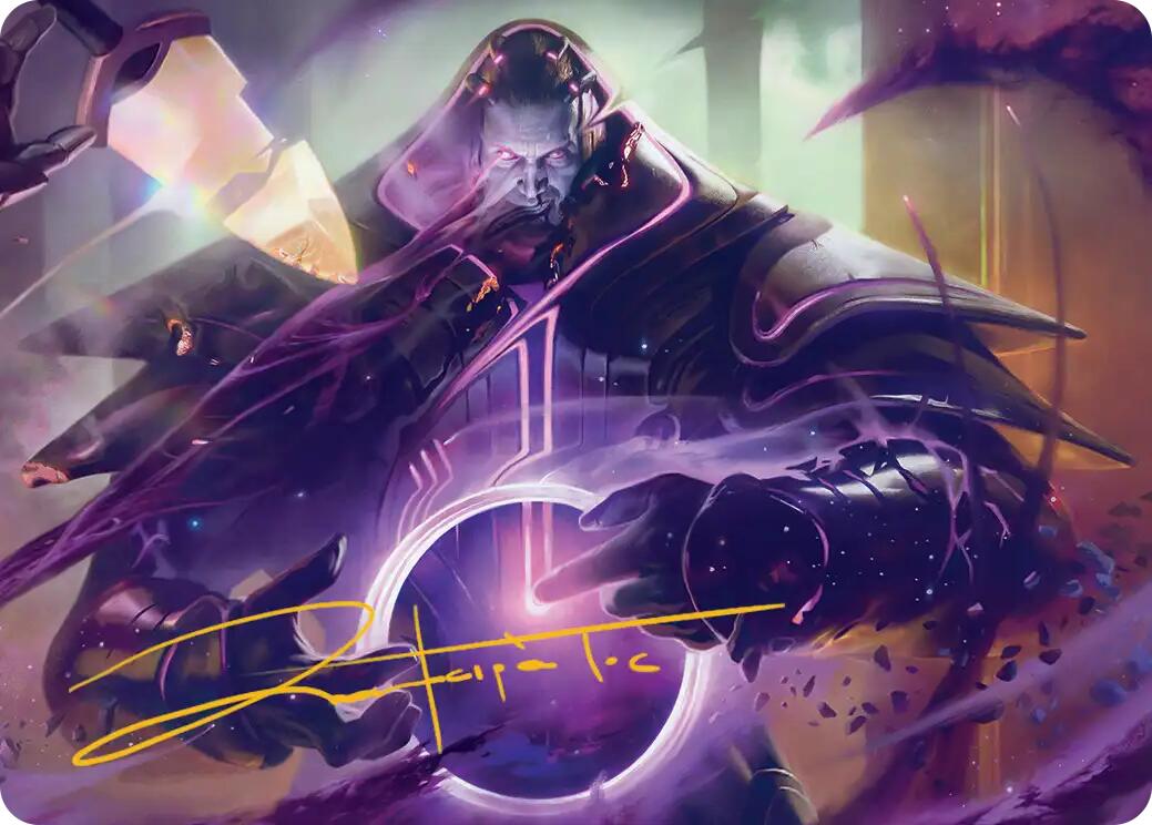 Embrace Oblivion Art Card (Gold-Stamped Signature) [Edge of Eternities Art Series] | Gear Gaming Bentonville